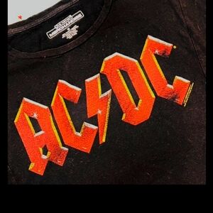 Acdc women's crop top
